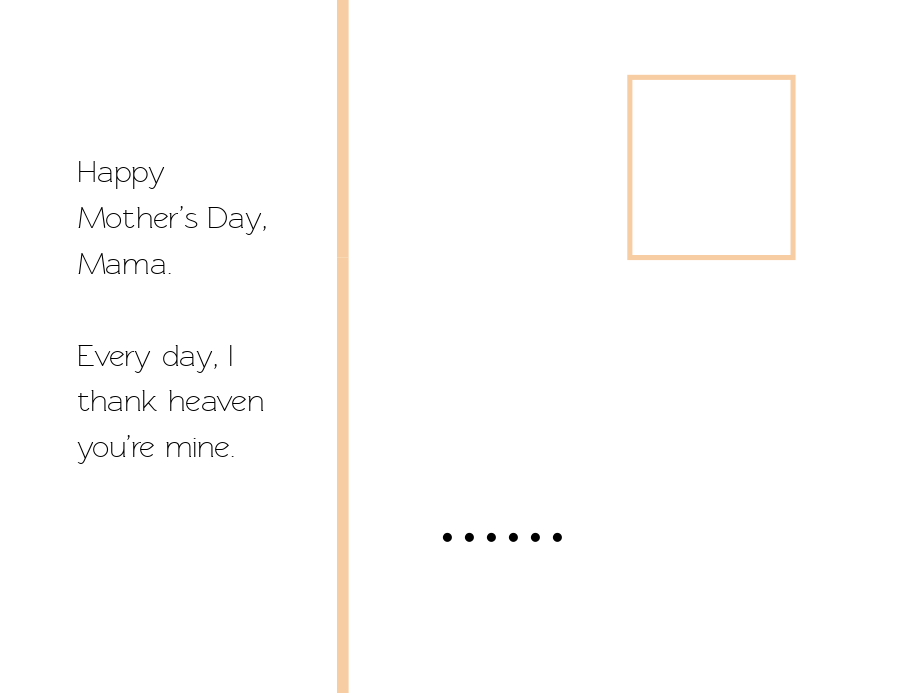 mothers day postcard printables